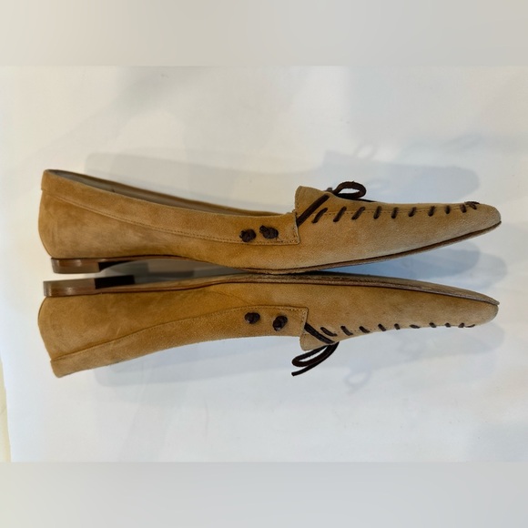 Manolo Blahnik Tan Suede Loafer size 40 - Picture 4 of 4